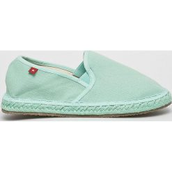 Big Star - Espadryle. Zielone espadryle damskie BIG STAR, bez wzorów, z materiału, bez obcasa, na obcasie. W wyprzedaży za 79,90 zł.