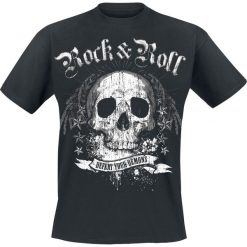T-shirty męskie z nadrukiem: Rock'n'Roll Demon T-Shirt czarny