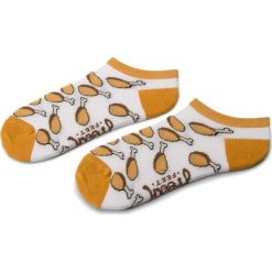 Skarpety Niskie Dziecięce FREAK FEET - JSLUD-WHT Biały Brązowy. Białe skarpetki męskie marki Freak Feet, z bawełny. Za 9,99 zł.