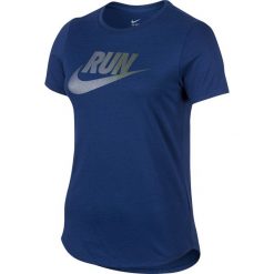 Bluzki, topy, tuniki: Koszulka Nike RUN P W IRRIDESCENT TEE (804606-455)