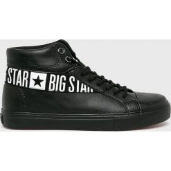 Big Star - Trampki. Czarne trampki męskie BIG STAR, bez wzorów, z gumy, retro, na sznurówki. W wyprzedaży za 119,90 zł.