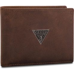 Duży Portfel Męski GUESS - SM2500 LEA20 BRO. Brązowe portfele męskie Guess, ze skóry. Za 259,00 zł.