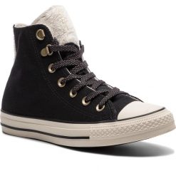 Trampki CONVERSE - Ctas Hi 562487C Black/Natural Ivory/Rust Pink. Czarne półbuty damskie Converse, bez wzorów, z gumy, bez zapięcia. W wyprzedaży za 239,00 zł.