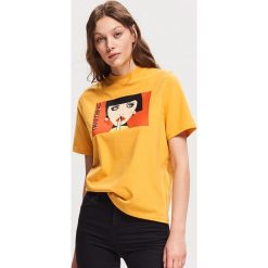 T-shirt z nadrukiem - Żółty. Żółte t-shirty chłopięce marki Reserved, s, z nadrukiem. Za 59,99 zł.