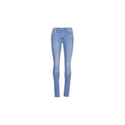 Jeansy skinny Levis 721 HIGH RISE SKINNY. Brązowe jeansy damskie skinny marki Levi's®, l, w kratkę, z bawełny, z klasycznym kołnierzykiem, z długim rękawem. Za 351,20 zł.