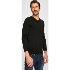 Trussardi Jeans - Sweter. Szare swetry męskie Trussardi Jeans, xl, bez wzorów, z poliesteru, z włoskim kołnierzykiem, bez kaptura. Za 339,90 zł.