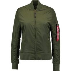 Alpha Industries Kurtka Bomber dark green. Zielone kurtki damskie Alpha Industries, l, z nylonu. W wyprzedaży za 575,20 zł.