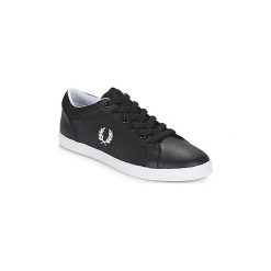 Buty Fred Perry BASELINE POLYESTER. Czarne trampki męskie Fred Perry, bez wzorów, bez zapięcia. Za 351,20 zł.