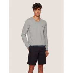 Sweter Boss Witson W20 50440407. Szare swetry męskie Boss, m, bez wzorów, klasyczne, z klasycznym kołnierzykiem, bez kaptura. Za 499,00 zł.