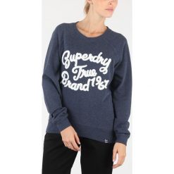 SuperDry Bluza Niebieski. Niebieskie bluzy damskie Superdry, xs, bez wzorów, z bawełny, bez rękawów, bez kaptura. Za 352,95 zł.