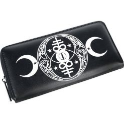 Banned Alternative Moon Wallet Portfel czarny. Czarne portfele damskie marki Banned Alternative, z nadrukiem. Za 99,90 zł.