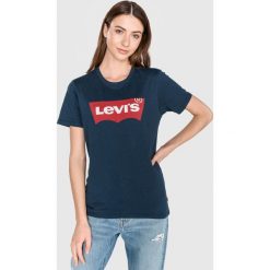 Levi's® Graphic Set In Neck Koszulka Niebieski. Niebieskie koszulki damskie s, z nadrukiem, z bawełny, bez kołnierzyka. Za 102,95 zł.