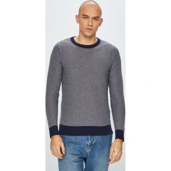 Premium by Jack&Jones - Sweter. Niebieskie swetry męskie Premium by Jack&Jones, xl, bez wzorów, z bawełny, z okrągłym kołnierzem, bez kaptura. W wyprzedaży za 99,90 zł.