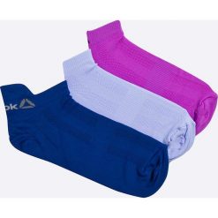 Reebok - Skarpetki (3-pack). Fioletowe skarpetki damskie marki Reebok, z elastanu. W wyprzedaży za 24,90 zł.