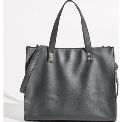 Shopper bag damskie: Torba Shopper - Czarny