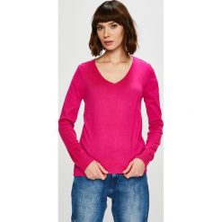 Trendyol - Sweter. Czerwone swetry damskie marki Trendyol, s, bez wzorów, z dzianiny, z krótkim rękawem, krótkie, bez kaptura. W wyprzedaży za 49,90 zł.