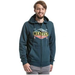 MEATFLY Męska bluza z kapturem Wanderlust Hood czyli D- Dark Slate (rozmiar M). Bluzy męskie Meatfly, m, bez wzorów, z materiału, sportowe, z kapturem, bez rękawów, z kapturem. W wyprzedaży za 182,00 zł.