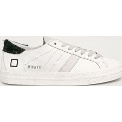 D.A.T.E. - Buty skórzane Hill Low Pony. Białe buty sportowe damskie D.A.T.E., bez wzorów, ze skóry, sportowe. Za 749,90 zł.
