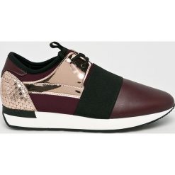 Pollini - Buty. Brązowe buty sportowe damskie marki Pollini, bez wzorów, ze skóry, sportowe. W wyprzedaży za 599,90 zł.