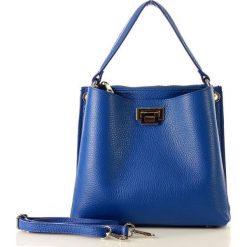 Marco mazzini torebka kuferek crossbody elegance ze skóry naturalnej classic blue. Niebieskie kuferki damskie MAZZINI, w paski, ze skóry, eleganckie, na ramię, bez dodatków. W wyprzedaży za 279,00 zł.