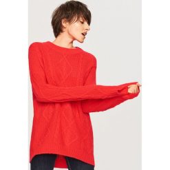 Sweter oversize - Czerwony. Czerwone swetry oversize damskie Reserved, l. Za 139,99 zł.