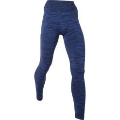 Legginsy sportowe bezszwowe, długie bonprix szafirowy melanż. Niebieskie legginsy sportowe damskie bonprix, melanż. Za 37,99 zł.