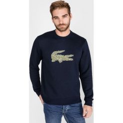 Lacoste Bluza Niebieski. Niebieskie bluzy męskie Lacoste, m, z haftami, z bawełny, bez kołnierzyka, bez rękawów, bez kaptura. Za 890,95 zł.