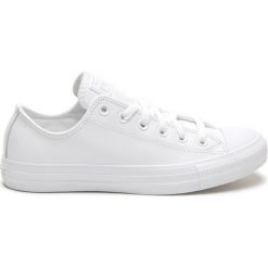 Converse Chuck Taylor All Star Tenisówki Biały. Białe trampki i tenisówki damskie Converse, bez wzorów, ze skóry, bez zapięcia. Za 378,95 zł.