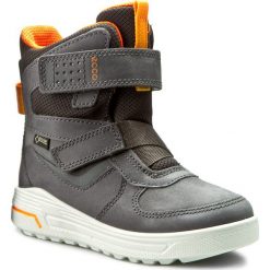 Buty zimowe chłopięce: Śniegowce ECCO – Urban Snowboarder 72215250135 Titanium/Titanium/Orange Neon
