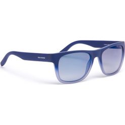 Okulary przeciwsłoneczne BOSS - 0249/S Qwoblue. Niebieskie okulary przeciwsłoneczne damskie marki Boss, z tworzywa sztucznego. Za 649,00 zł.