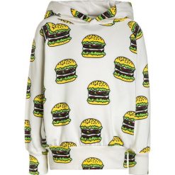 Småfolk WITH HOOD AND BURGER Bluza z kapturem cream. Białe bluzy męskie z kapturem marki Småfolk, z bawełny. Za 249,00 zł.
