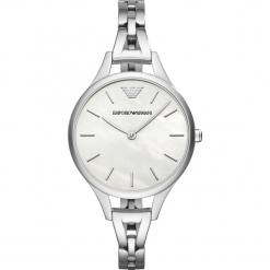 Zegarki damskie: Zegarek EMPORIO ARMANI – Aurora AR11054 Silver/Silver