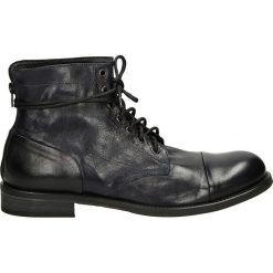 Botki męskie - T282 TEQ BLU. Czarne bez kategorii marki Venezia, ze skóry. Za 299,00 zł.