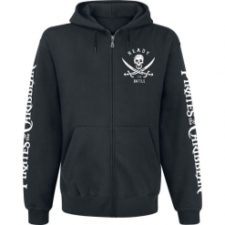 Piraci z Karaibów El Mar Bluza z kapturem rozpinana czarny. Czarne bluzy męskie rozpinane Piraci z Karaibów, l, z nadrukiem, z materiału, z kapturem. Za 164,90 zł.