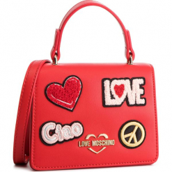 Torebka LOVE MOSCHINO - JC4084PP17LJ0500 Rosso. Czerwone torebki klasyczne damskie Love Moschino, ze skóry ekologicznej. Za 799,00 zł.