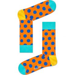 Happy Socks - Skarpety Big Dot. Czerwone skarpetki męskie marki Happy Socks, z bawełny. W wyprzedaży za 27,90 zł.