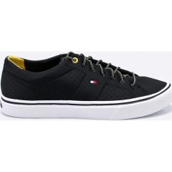 Tommy Hilfiger - Tenisówki. Czarne bez kategorii marki TOMMY HILFIGER, z gumy, na sznurówki. W wyprzedaży za 179,90 zł.