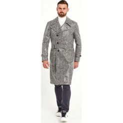 PŁASZCZ EMPORIO ARMANI. Płaszcze męskie Emporio Armani, na zimę, m, bez wzorów, bez kaptura. Za 5629,00 zł.