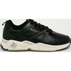Gant - Buty skórzane Nicewill. Czarne sneakersy męskie GANT, ze skóry, na sznurówki. Za 569,90 zł.