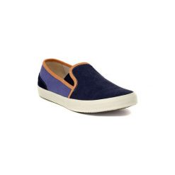 Tenisówki Timberland SLIP ON BLUE. Niebieskie trampki męskie Timberland, bez wzorów, bez zapięcia. Za 268,95 zł.