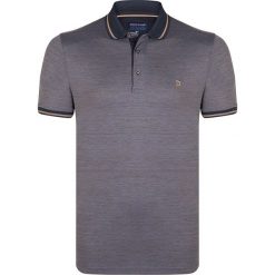 Koszulka polo w kolorze granatowo-jasnobrązowym. Pomarańczowe koszulki męskie Giorgio di Mare, s, z haftami, z bawełny, bez rękawów. W wyprzedaży za 107,95 zł.