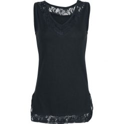 Topy damskie: Black Premium by EMP Lace V-Neck Top Top damski czarny