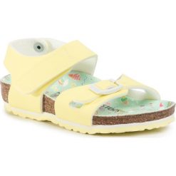 Sandały BIRKENSTOCK - Colorado Kids Bs 1016039 Candy Pastel Yellow. Żółte sandały dziewczęce Birkenstock, z materiału. Za 219,00 zł.