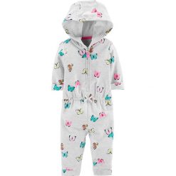 Pajacyk w kolorze szarym. Szare body niemowlęce Carter' s Baby, Minis & Kids, bez wzorów, z bawełny, bez rękawów. W wyprzedaży za 42,95 zł.