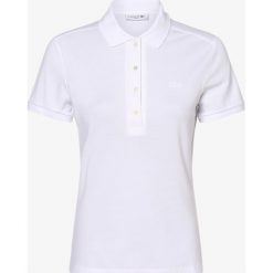 Lacoste - Damska koszulka polo, biały. Białe koszulki damskie polo Lacoste, z aplikacjami, z dżerseju, polo. Za 449,95 zł.