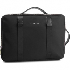 Plecak CALVIN KLEIN - Braced Convert Briefcase K50K504227 Black 001. Czarne torby męskie skórzane marki Calvin Klein, bez wzorów, z materiału. Za 699,00 zł.
