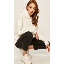 Answear - Bluza. Białe bluzy damskie ANSWEAR, s, bez wzorów, z bawełny, bez rękawów, z kapturem. Za 159,90 zł.