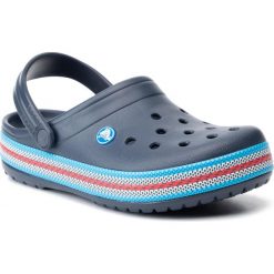 Klapki CROCS - Sport Cord Clog 205889 Navy. Niebieskie klapki damskie Crocs, bez wzorów, z tworzywa sztucznego, bez obcasa. W wyprzedaży za 179,00 zł.