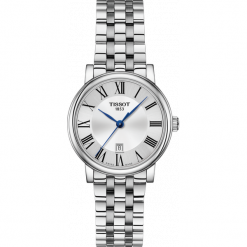 TISSOT RABAT ZEGAREK Carson Premium Lady T122.210.11.033.00. Szare, analogowe zegarki damskie TISSOT, srebrne. W wyprzedaży za 1408,00 zł.