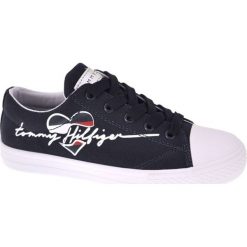 Tommy Hilfiger tenisówki dziewczęce T3A4-30600-0924800, 32 niebieskie. Niebieskie trampki dziewczęce TOMMY HILFIGER, bez wzorów, bez zapięcia. Za 259,00 zł.